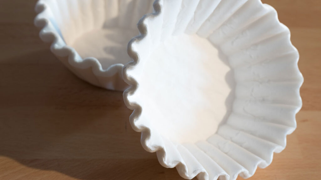 white coffee filters